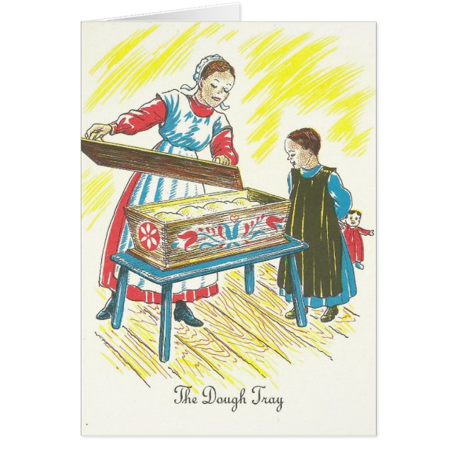 Cartão Receita dos bolos pegajosos da bandeja da massa do (Frente)