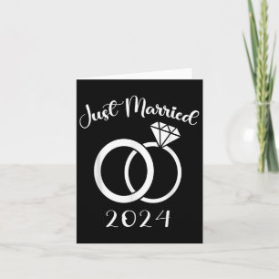 Cartão Recem casados 2024 Anéis de Casamento Corresponden
