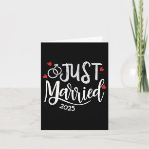 Cartão Recem casados 2025 - Bride &amp; Groom Wedding Rin