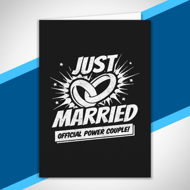 Cartão Recém-casados - Casal de Lua de mel de casamento - (Criador carregado)