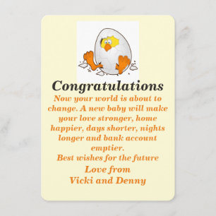 Cartão recém-nascido