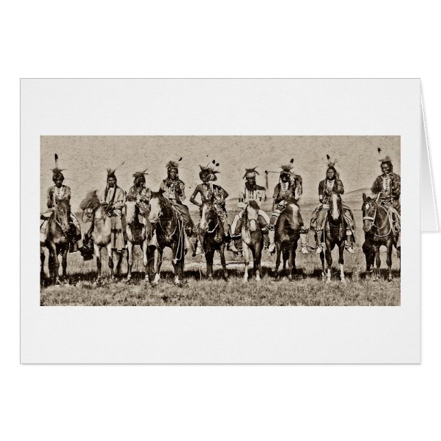 Cartão Recepção indiana do presidente Chester A. Arthur (Frente Horizontal)