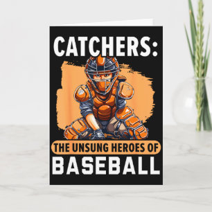 Cartão Receptor de beisebol jogador de beisebol equipe de