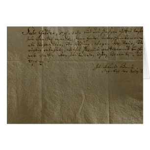 Cartão Recibo da remuneração, o 17 de dezembro de 1704