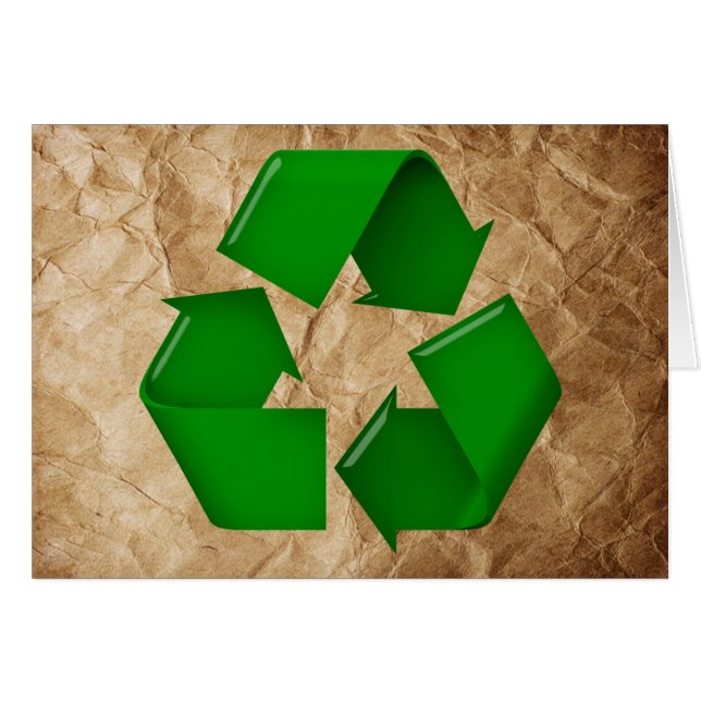 Cartão Reciclar - Papel amassado (Frente Horizontal)