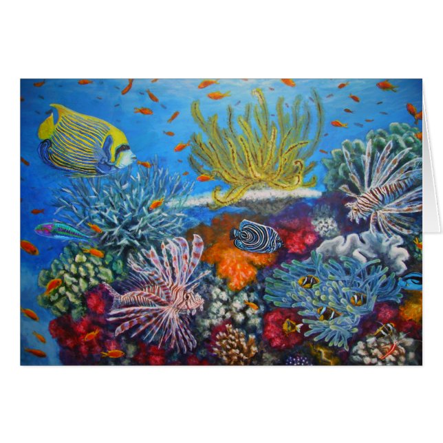 Cartão Recife macio de Fiji (Frente horizontal)