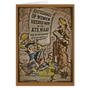 Cartão Recrutamento WAAF