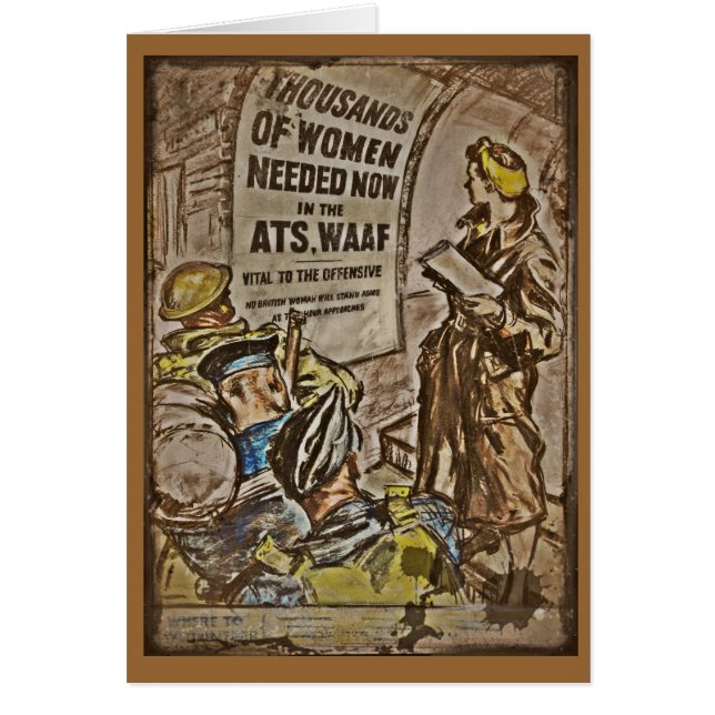 Cartão Recrutamento WAAF (Frente)