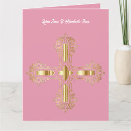 Cartão Recuerdo de Bautismo con dedicatoria