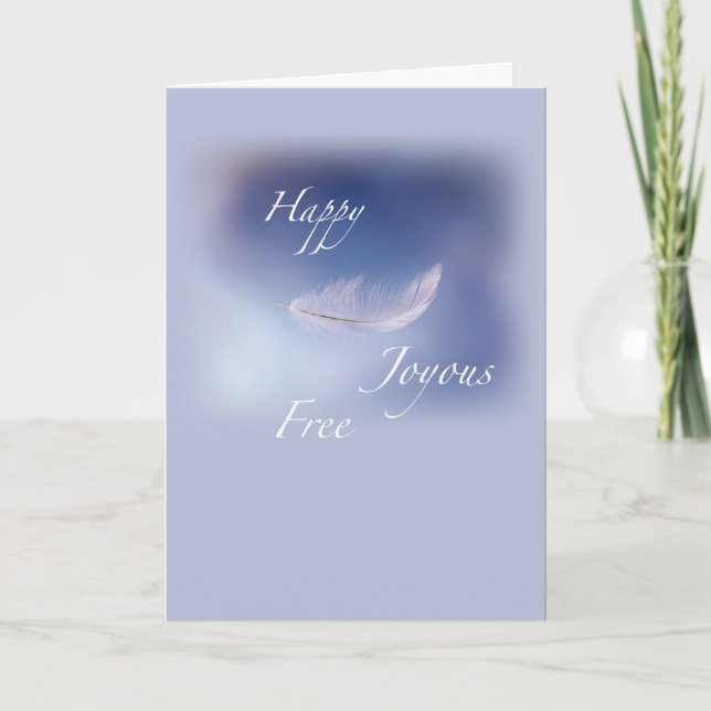 Cartão Recuperação Feliz Joyous Gratuita (Frente)