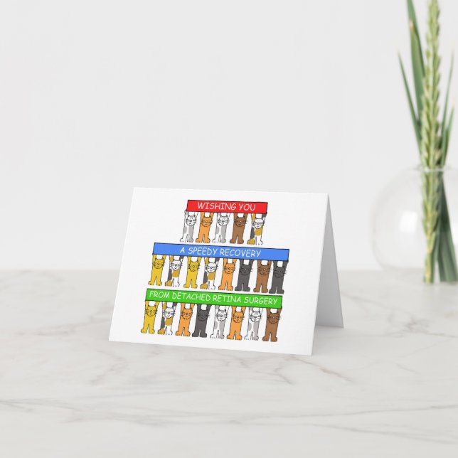 Cartão Recuperação rápida de cirurgias de retina desanexa (Frente)
