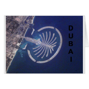 Cartão Recurso árabe da Palma-Ilha de Dubai dos emirados