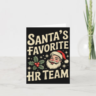 Cartão Recurso Humano Vintage Correspondente Hr Natal Ret