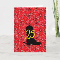 Red Bandana Western Cowboy Boot Spurs AGE Divertid