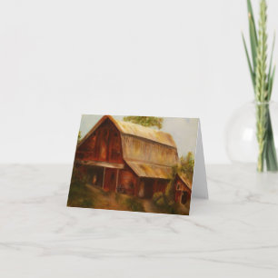 Cartão "Red Barn" Art notecard