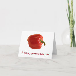 Cartão Red Bell Pepper Bright Foto em