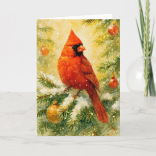 Cartão Red Cardinal Natal