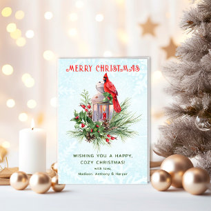 Cartão Red Cardinal Natal