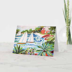 Cartão Red Cottage by the Bay II