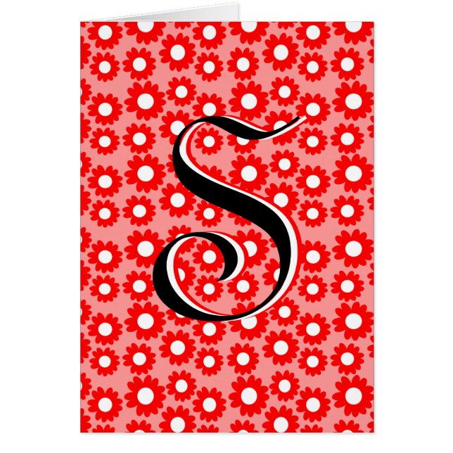 Cartão Red Daisies (Frente)