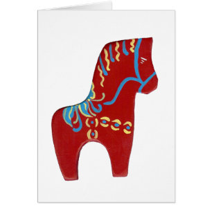 Cartão Red Dala Horse