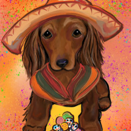 Cartão Red Doxie de longa duração