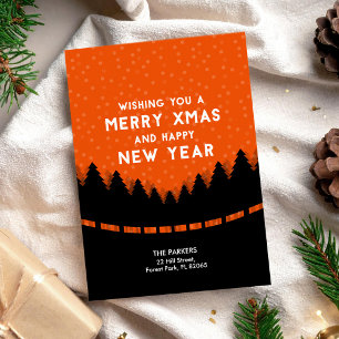 Cartão Red Felry Christmas from the Woods with Snow