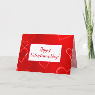 Cartão Red Hearts Valentine's Day