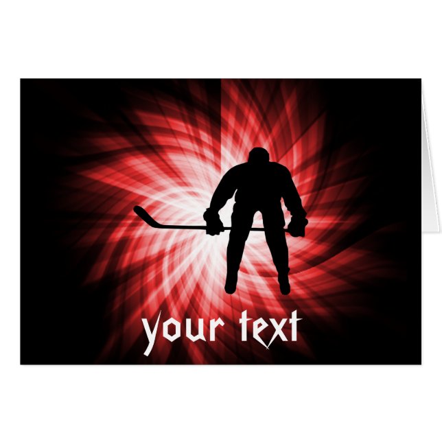 Cartão Red Hockey (Frente Horizontal)