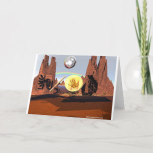 Cartão Red Mountain Greeting Card