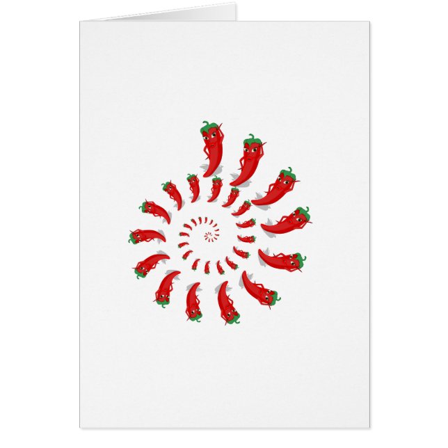 Cartão Red Pepper Diva Spiral (Frente)