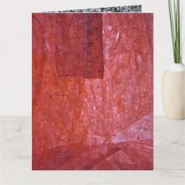 Cartão Red plain textured Folded Greeting Card,Ordinary 