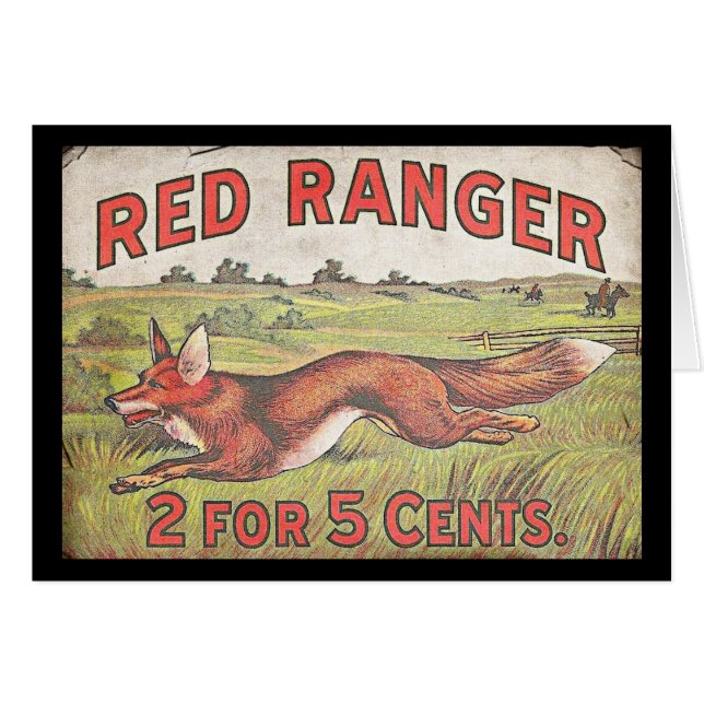 Cartão Red Ranger Fox (Frente Horizontal)