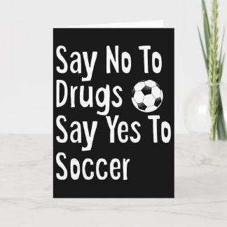 Cartão Red Ribbon Week Youth Kids Say No Say Yes To Socce