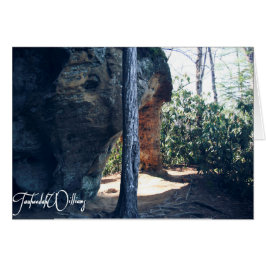 Cartão Red River Gorge, KY - Notas à luz da janela do Ang