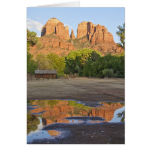 Cartão Red Rock Cruzando Sedona, Arizona