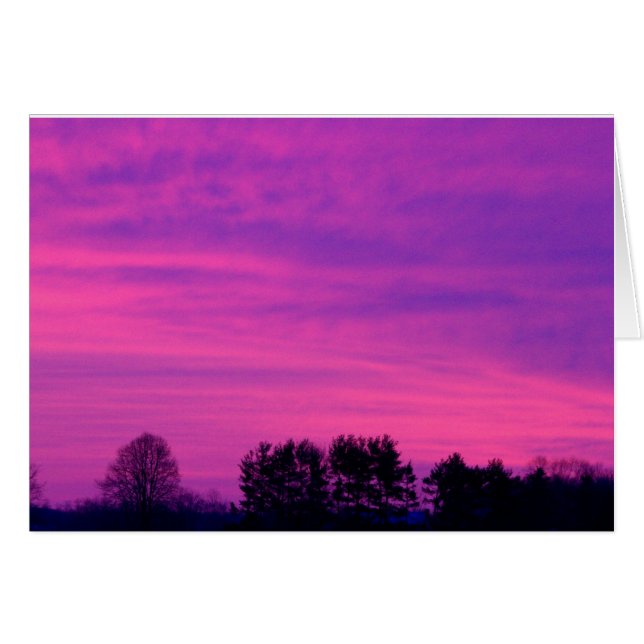 Cartão Red Sunrise (Frente Horizontal)