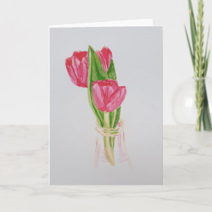 Cartão Red Tulip