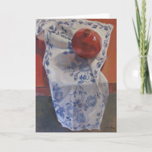 Cartão Red White and Blue Pomegranate