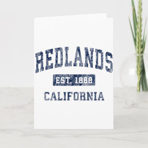 Cartão Redlands Califórnia Ca Vintage Estabelecido Premiu