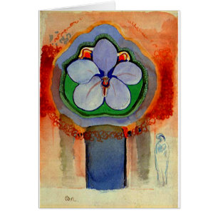 Cartão Redon - Orquídea Estranha