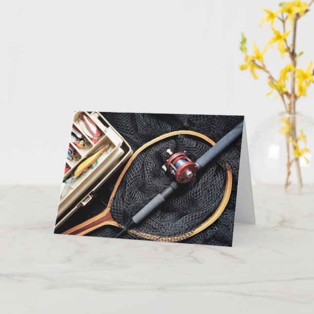 Cartão Reel Memória Sua Própria Foto Da Aventura De Pesca (Flor Amarela)