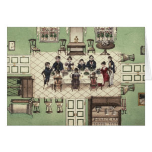 Cartão Refeição da família de um jornal escrito por Carl