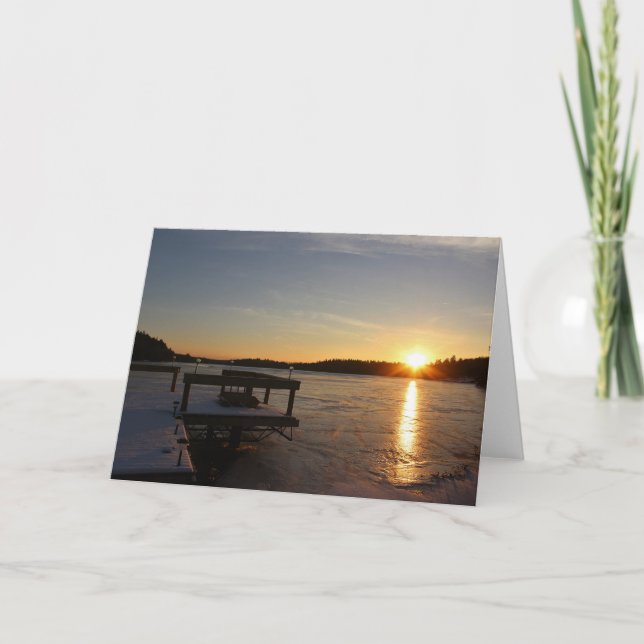 Cartão Reflexão Congelada (Frente)