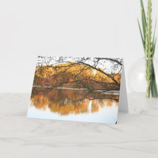 Cartão Reflexão da queda