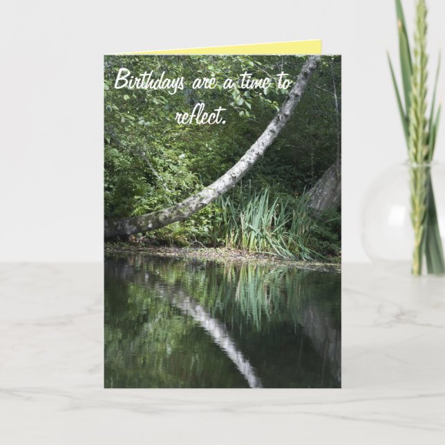 Cartão Reflexão de Aniversário (Frente)
