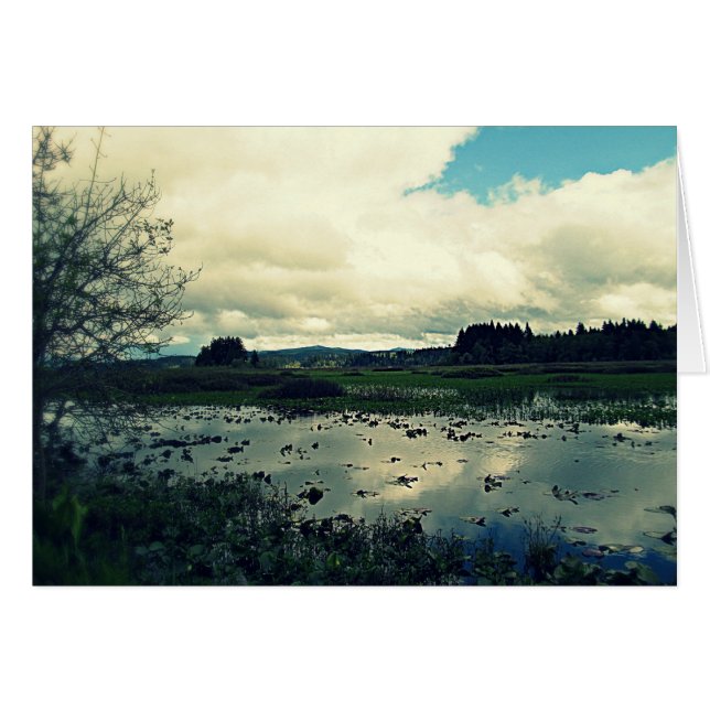 Cartão Reflexão de Killin Wetlands (Frente Horizontal)