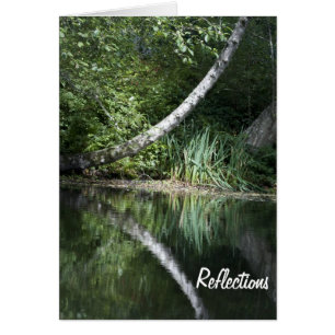 Cartão Reflexão do lago