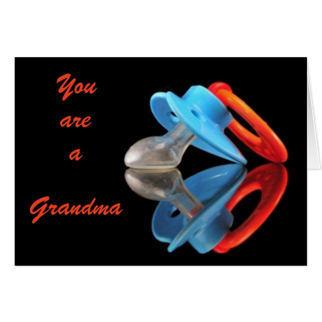 Cartão Reflexão do Pacifier (Frente horizontal)