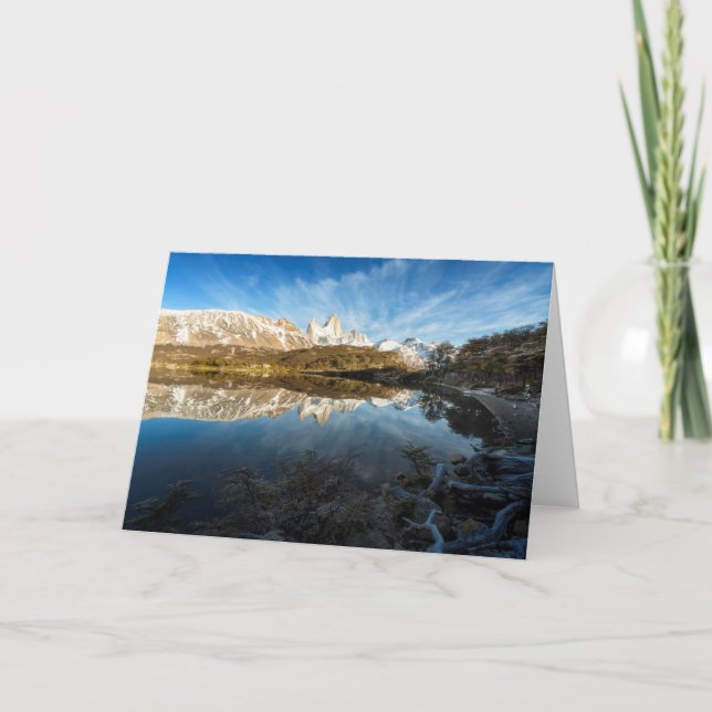 Cartão Reflexão do Patagonia (Frente)